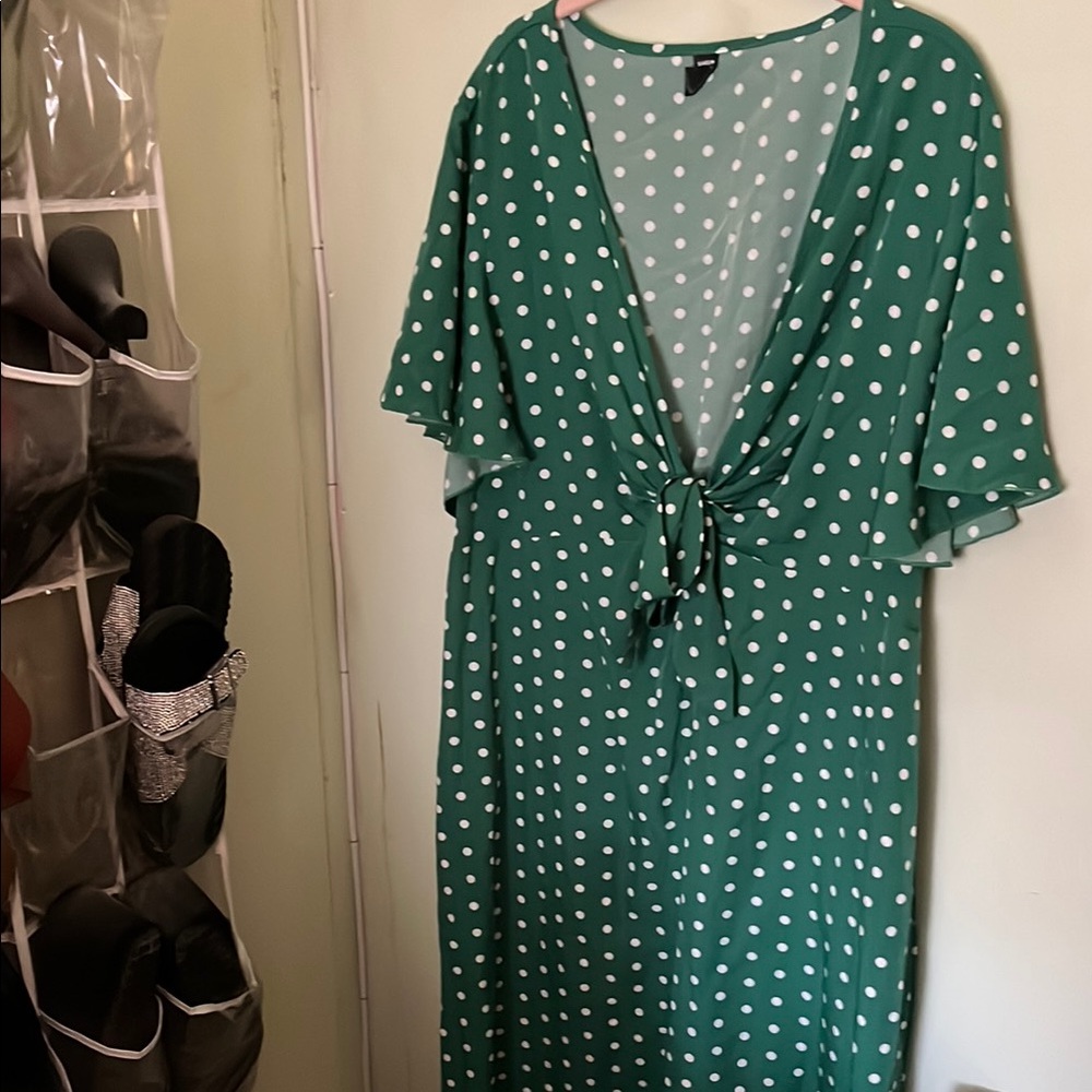 Green Polka Dot Dress
